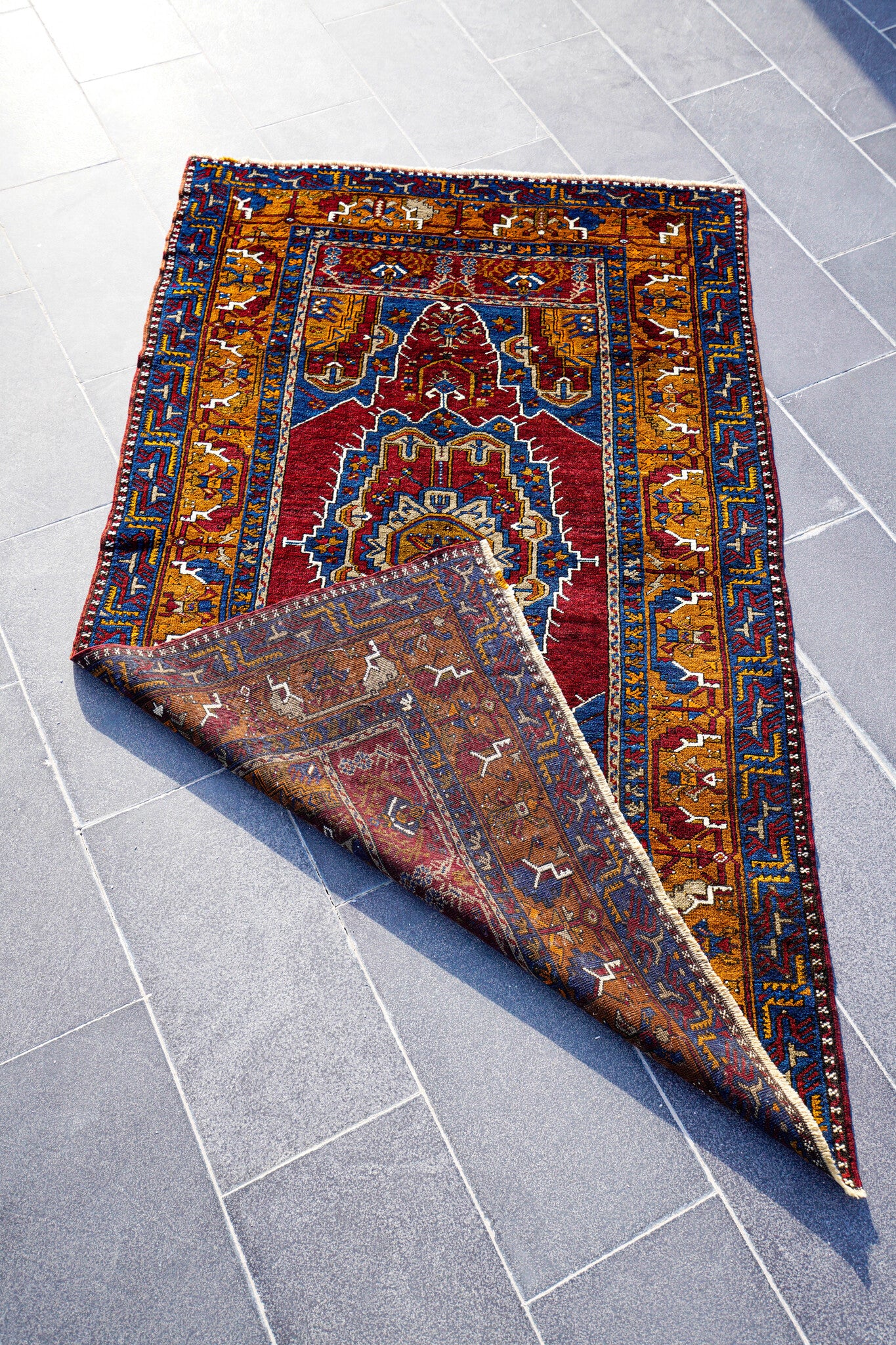 Anatolian Hand Woven Nomadic Yahyali Rug