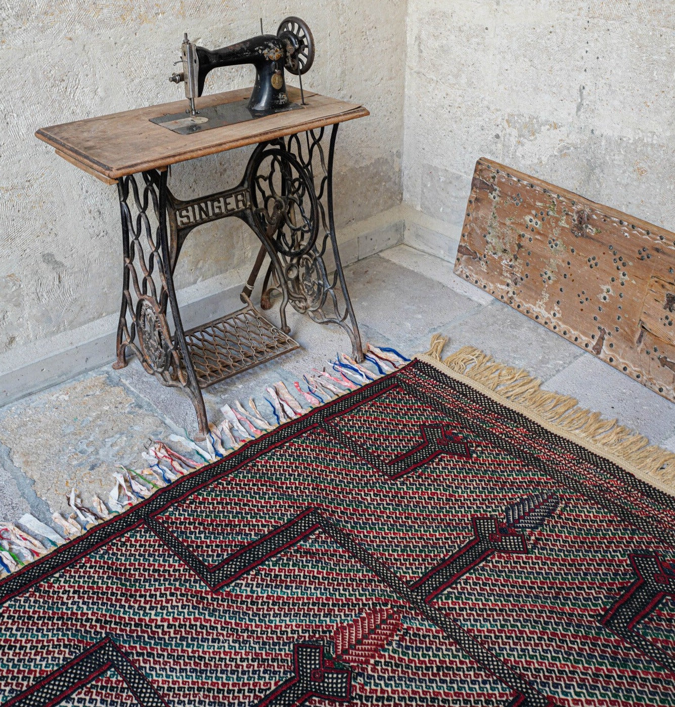 Anatolian Hand Woven Nomadic Konya Cicim