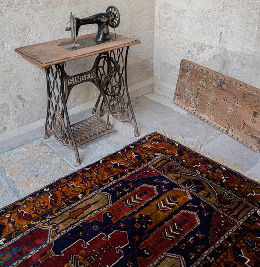 Anatolian Hand Woven Nomadic Yahyali Rug