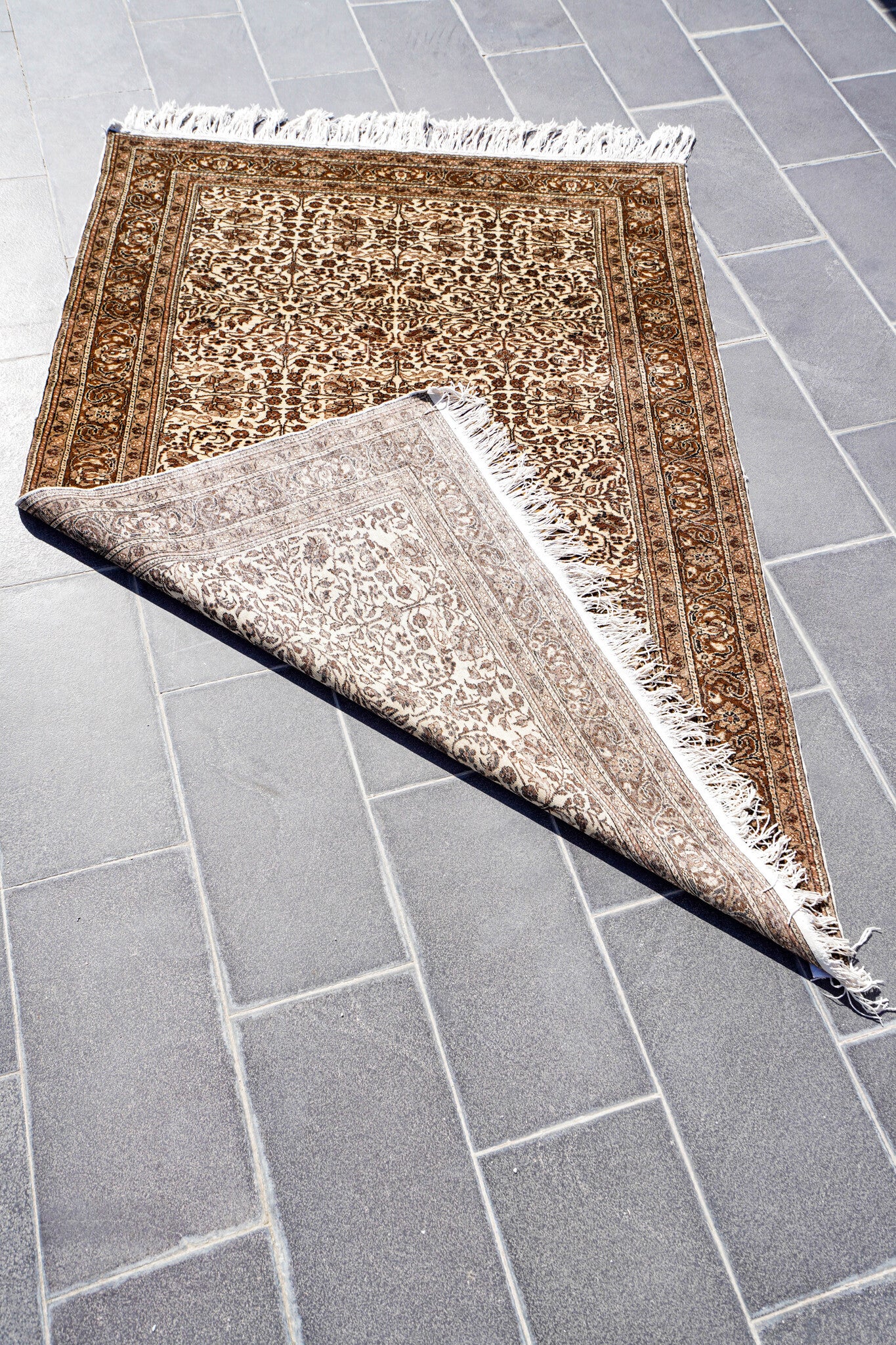 Anatolian Hand Woven Kayseri-Naturel Rug