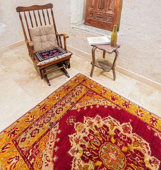 Anatolian Hand Woven Nomadic Kirsehir Rug