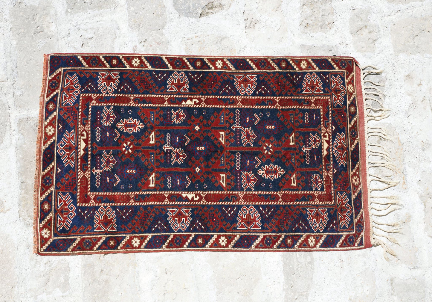 Anatolian Hand Woven Nomadic Dosemealti Rug