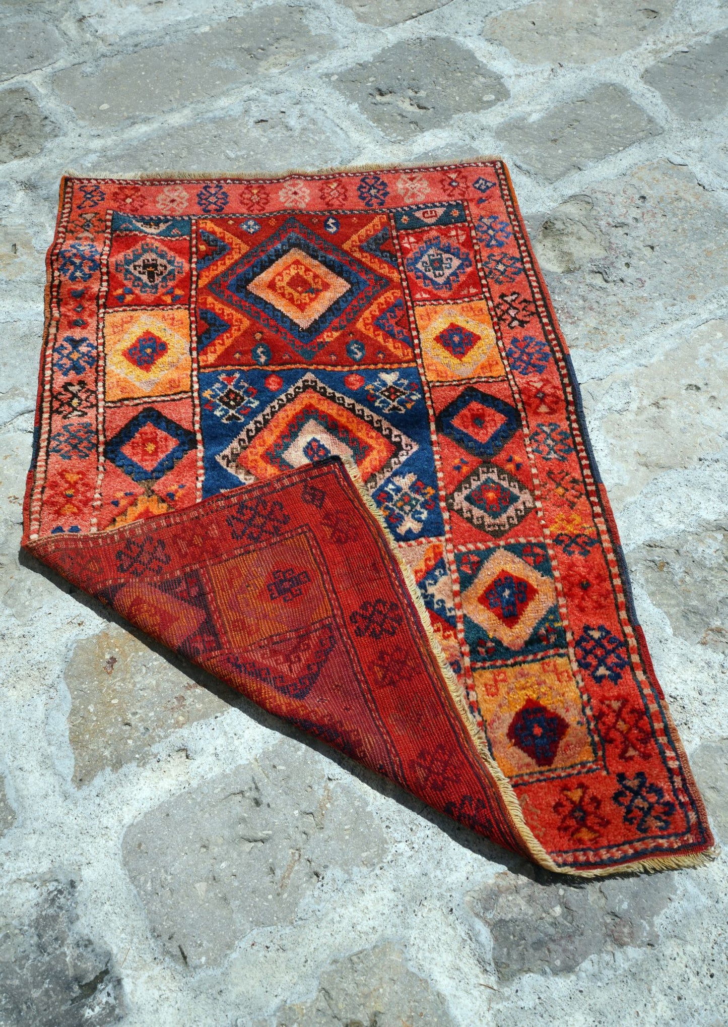 Anatolian Hand Woven Nomadic Herke Rug