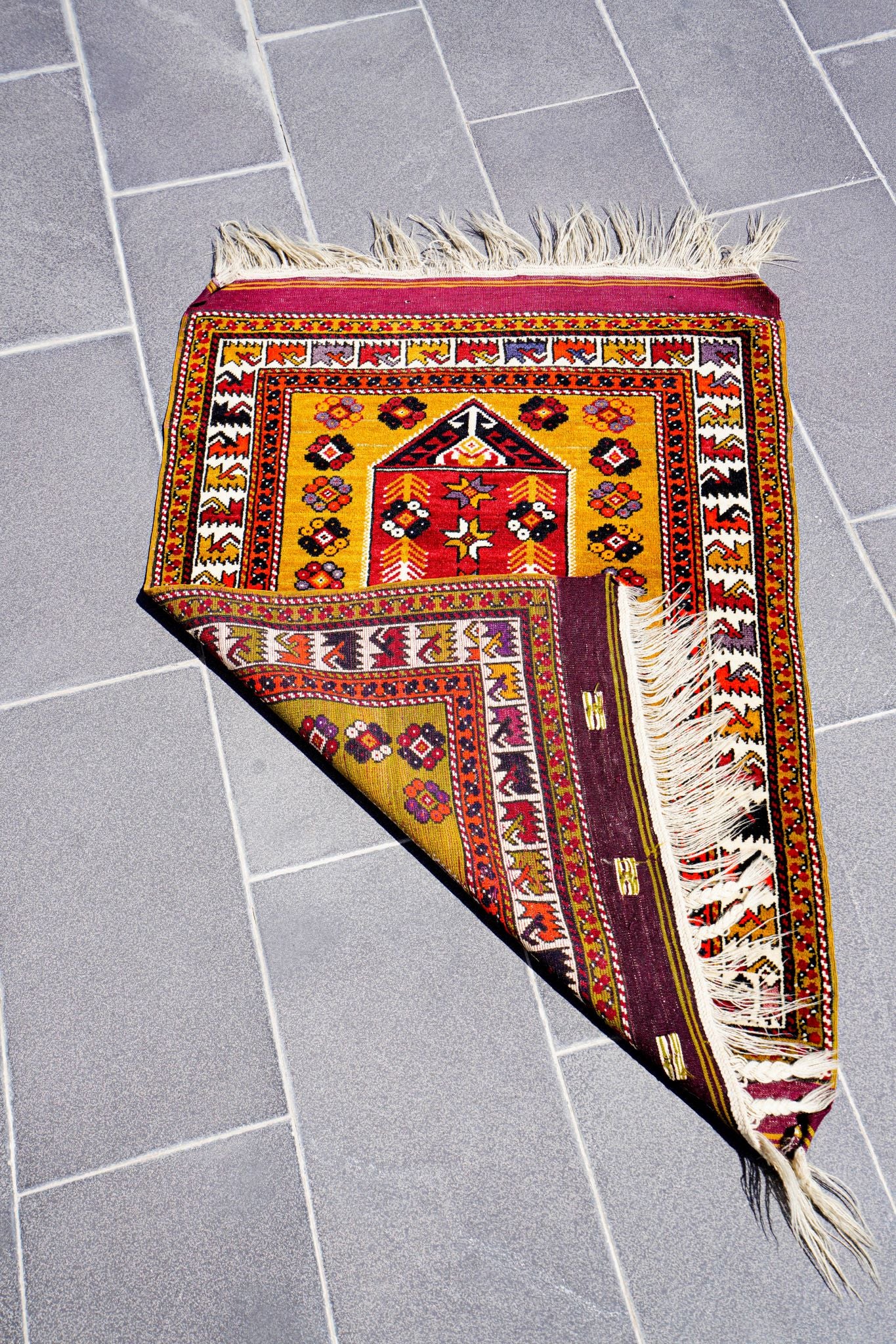 Anatolian Hand Woven Nomadic Balikesir-Kozak Rug