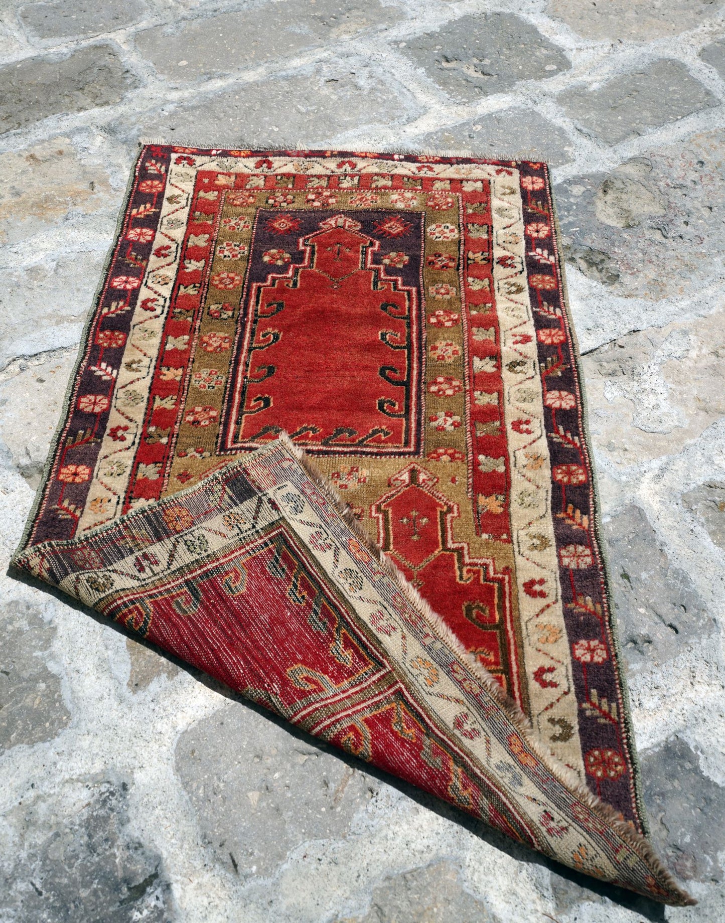 Anatolian Hand Woven Nomadic Malatya Rug