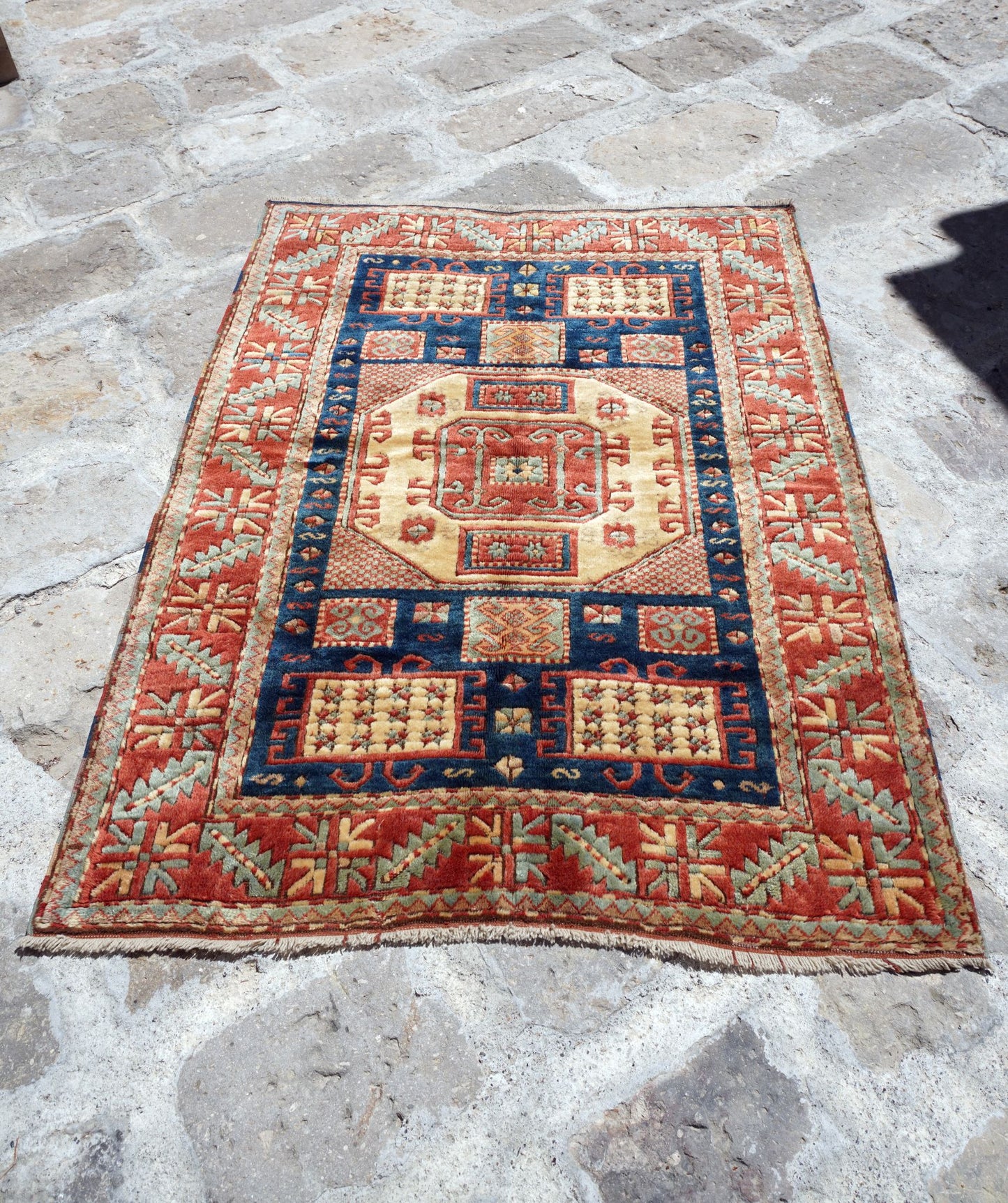 Anatolian Hand Woven Nomadic Yahyali Rug