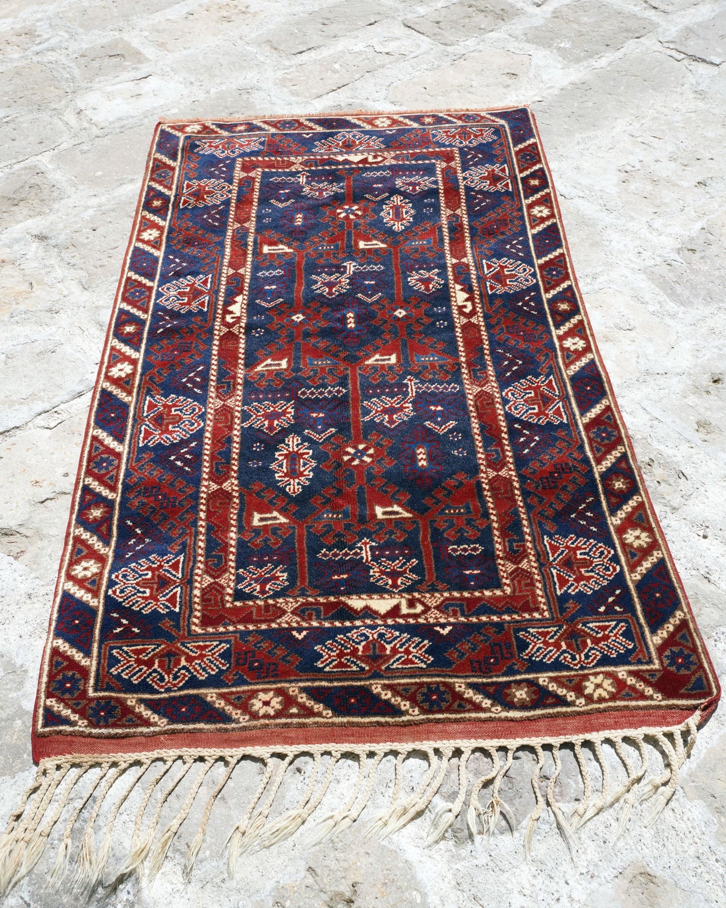 Anatolian Hand Woven Nomadic Dosemealti Rug