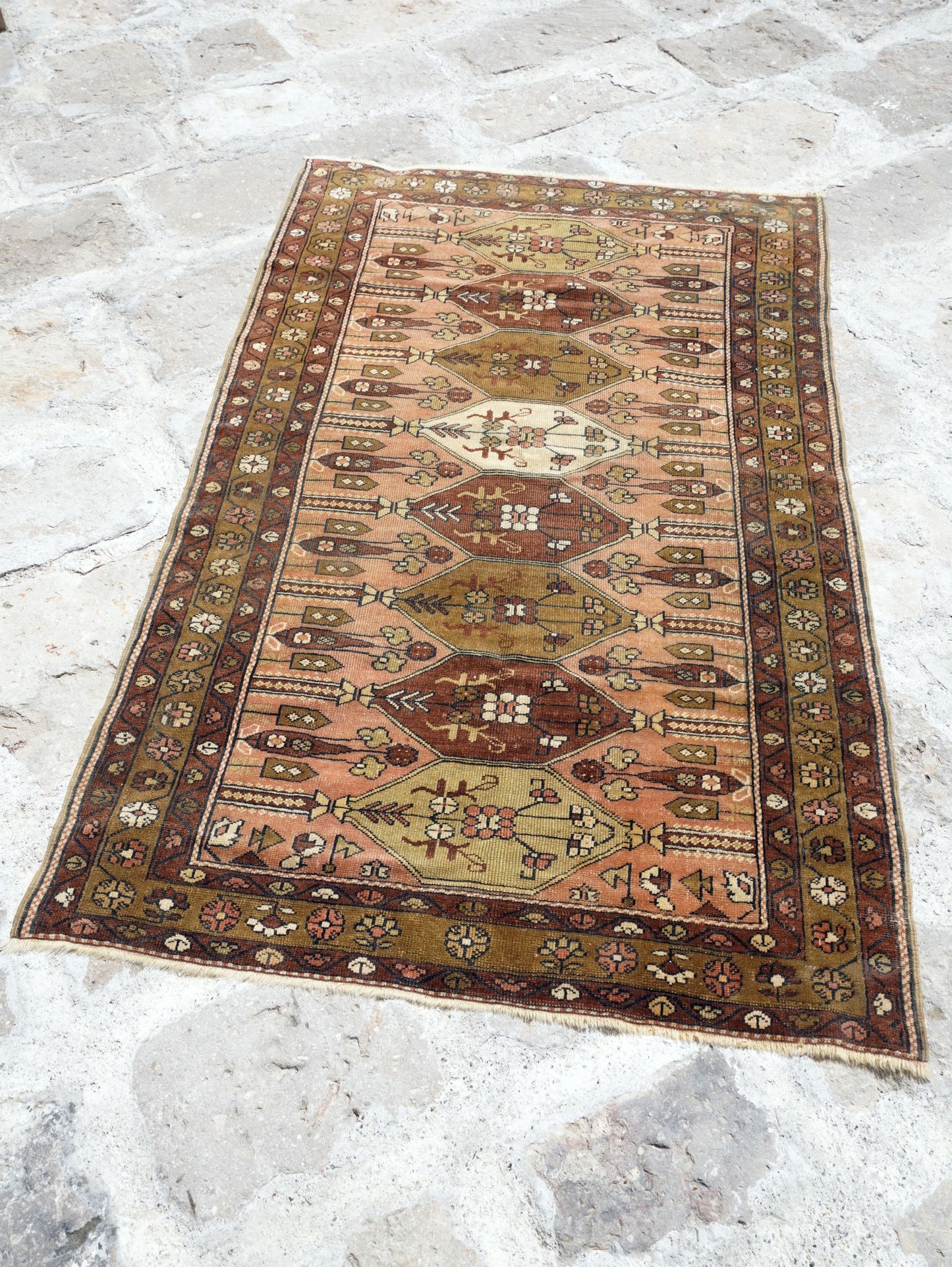 Anatolian Hand Woven Nomadic Milas Rug