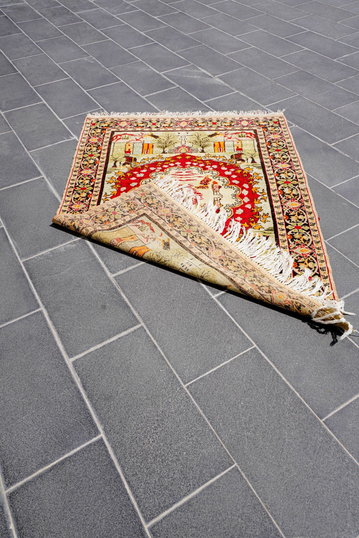 Anatolian Hand Woven Kayseri-Burunguz Rug