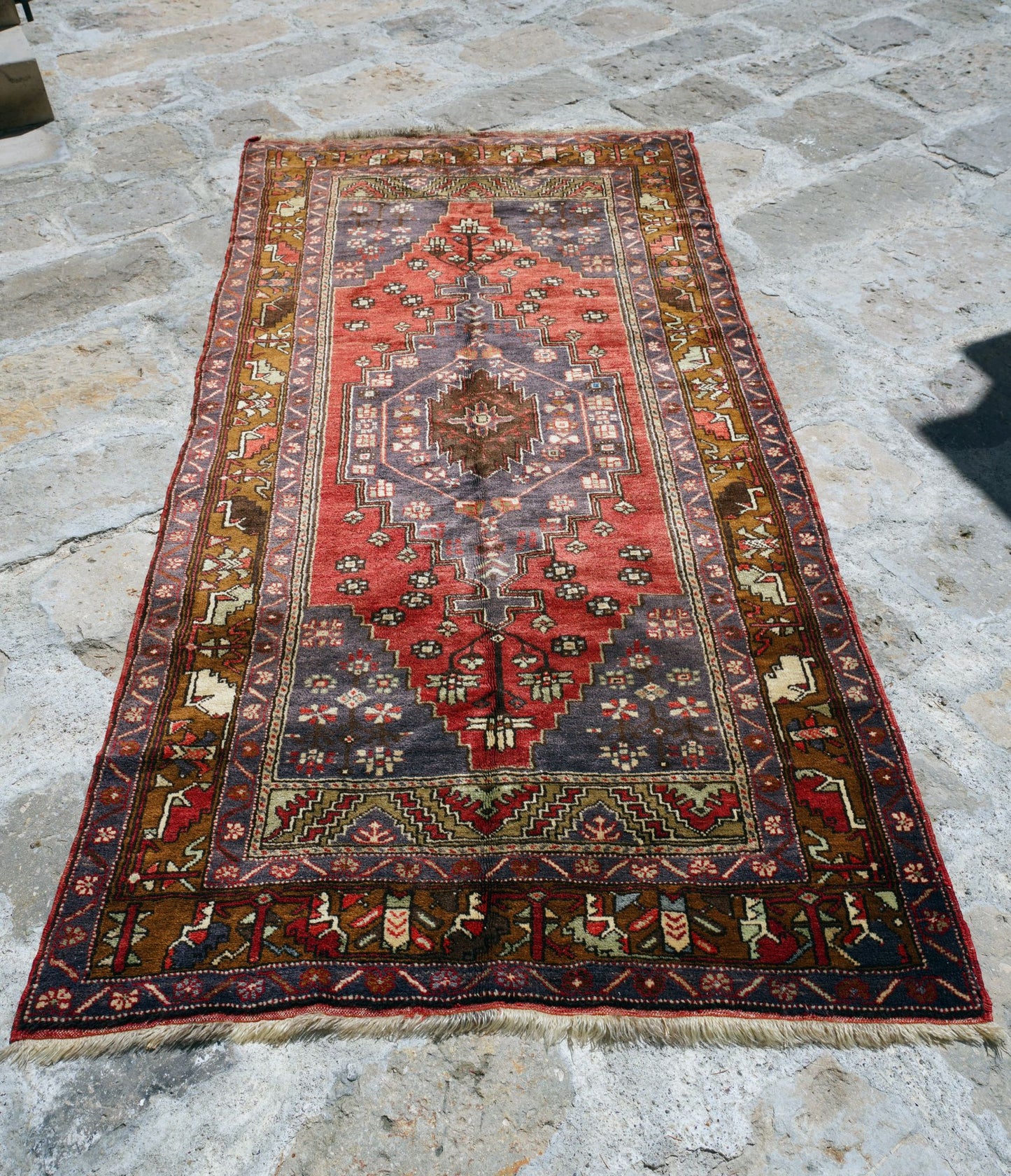 Anatolian Hand Woven Nomadic Yahyali Rug