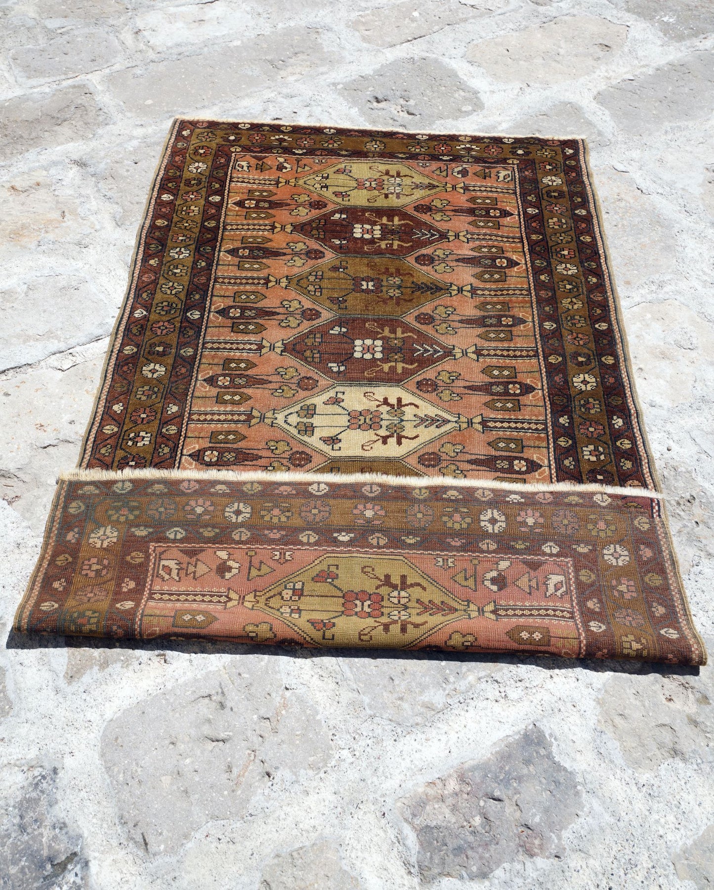 Anatolian Hand Woven Nomadic Milas Rug