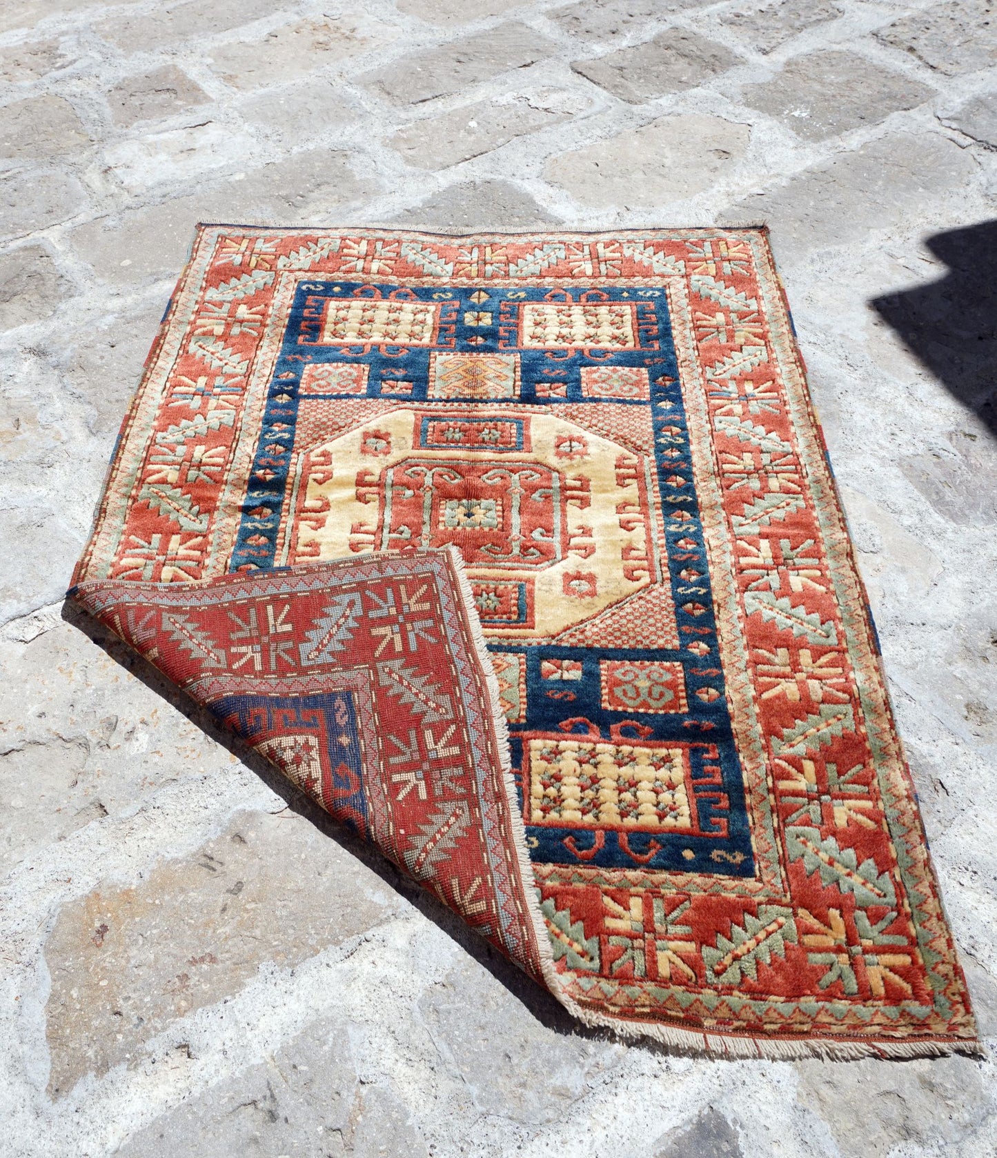 Anatolian Hand Woven Nomadic Yahyali Rug