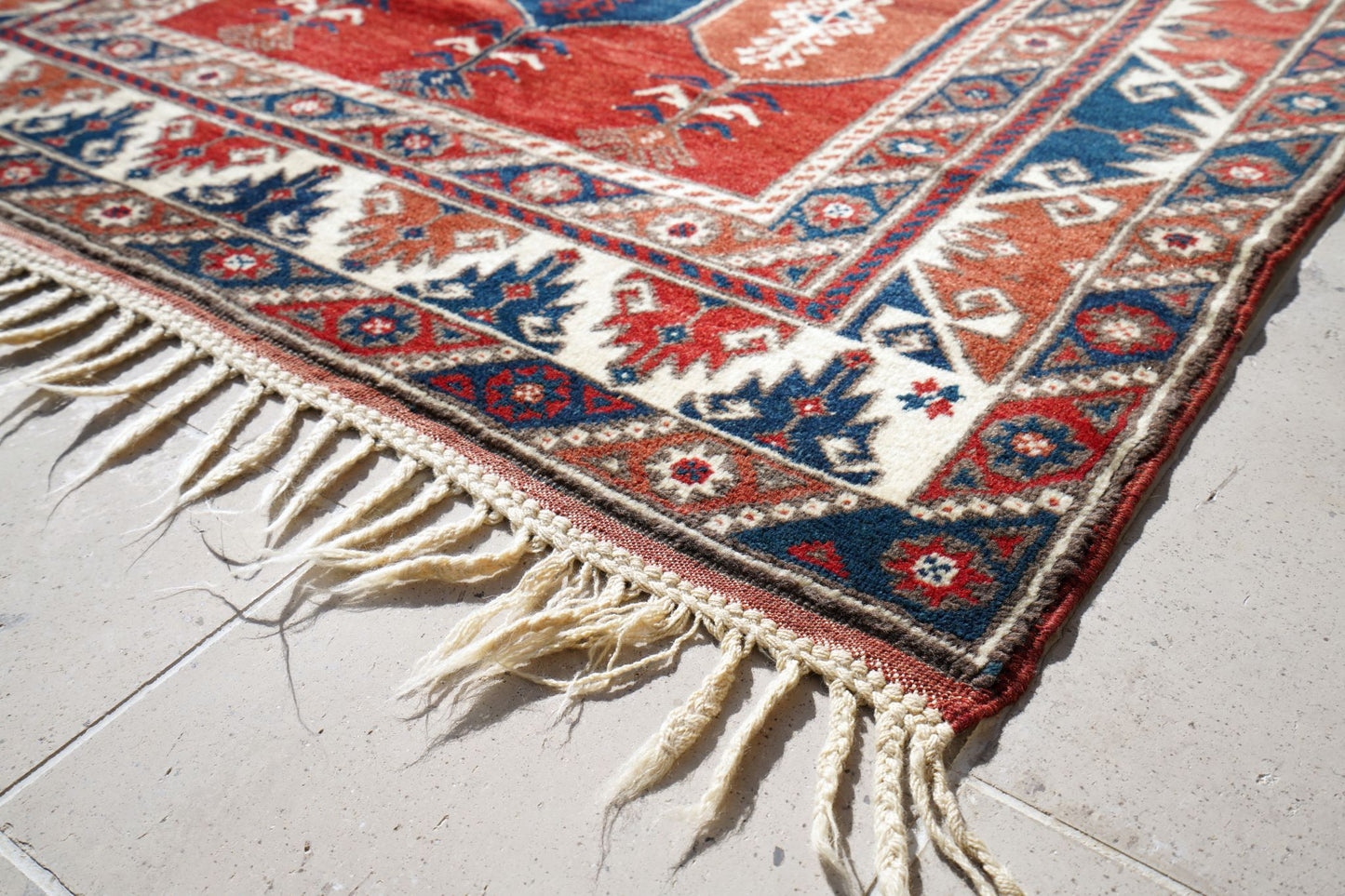 Anatolian Hand Woven Nomadic Dosemealti Rug