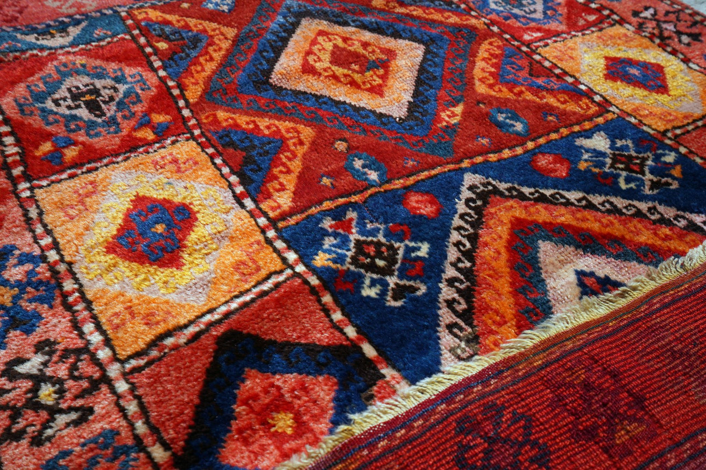 Anatolian Hand Woven Nomadic Herke Rug