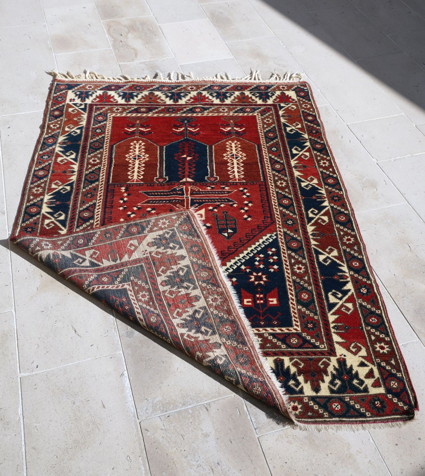 Anatolian Hand Woven Nomadic Dosemealti Rug