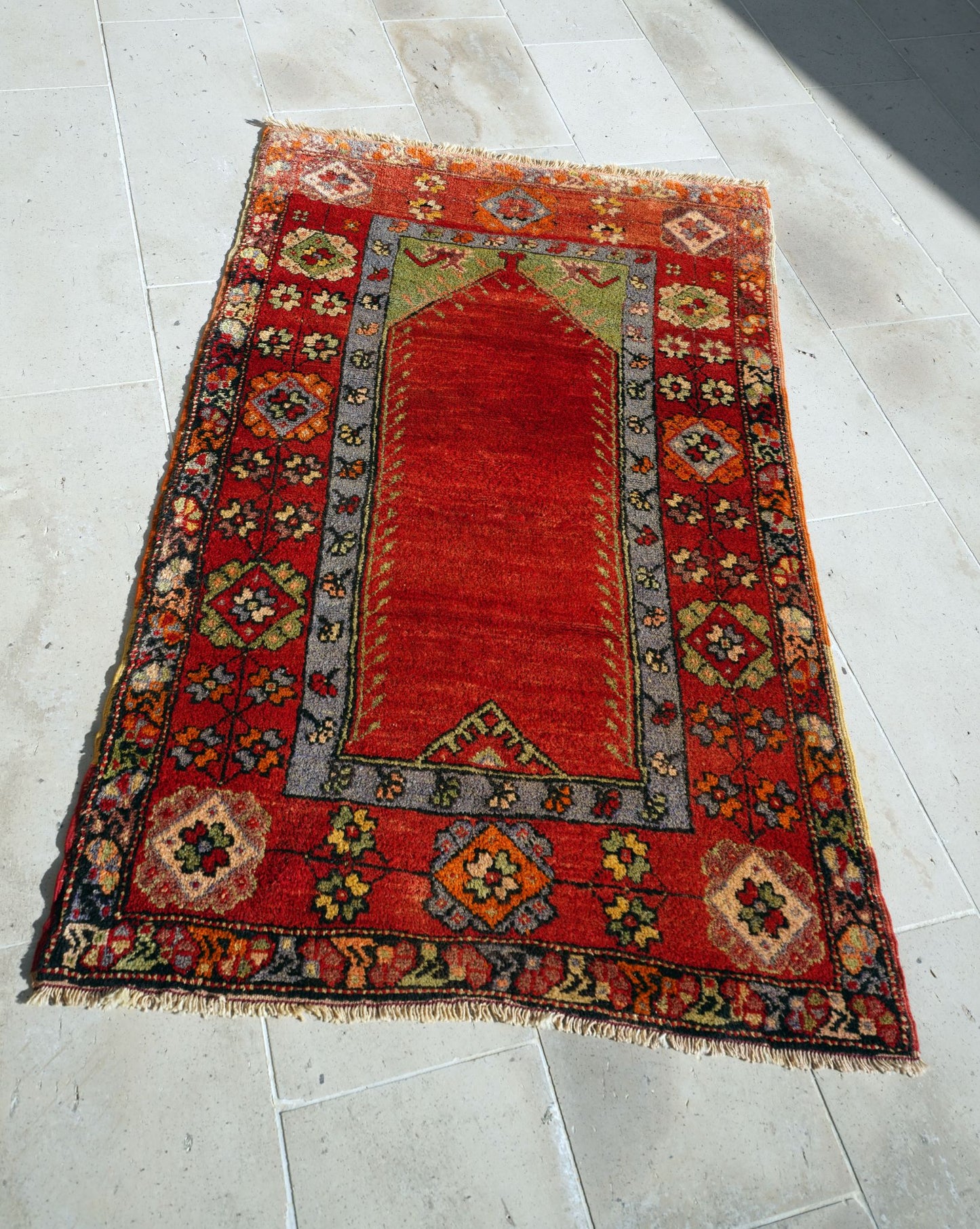 Anatolian Hand Woven Nomadic Konya-Kecimuslu Rug