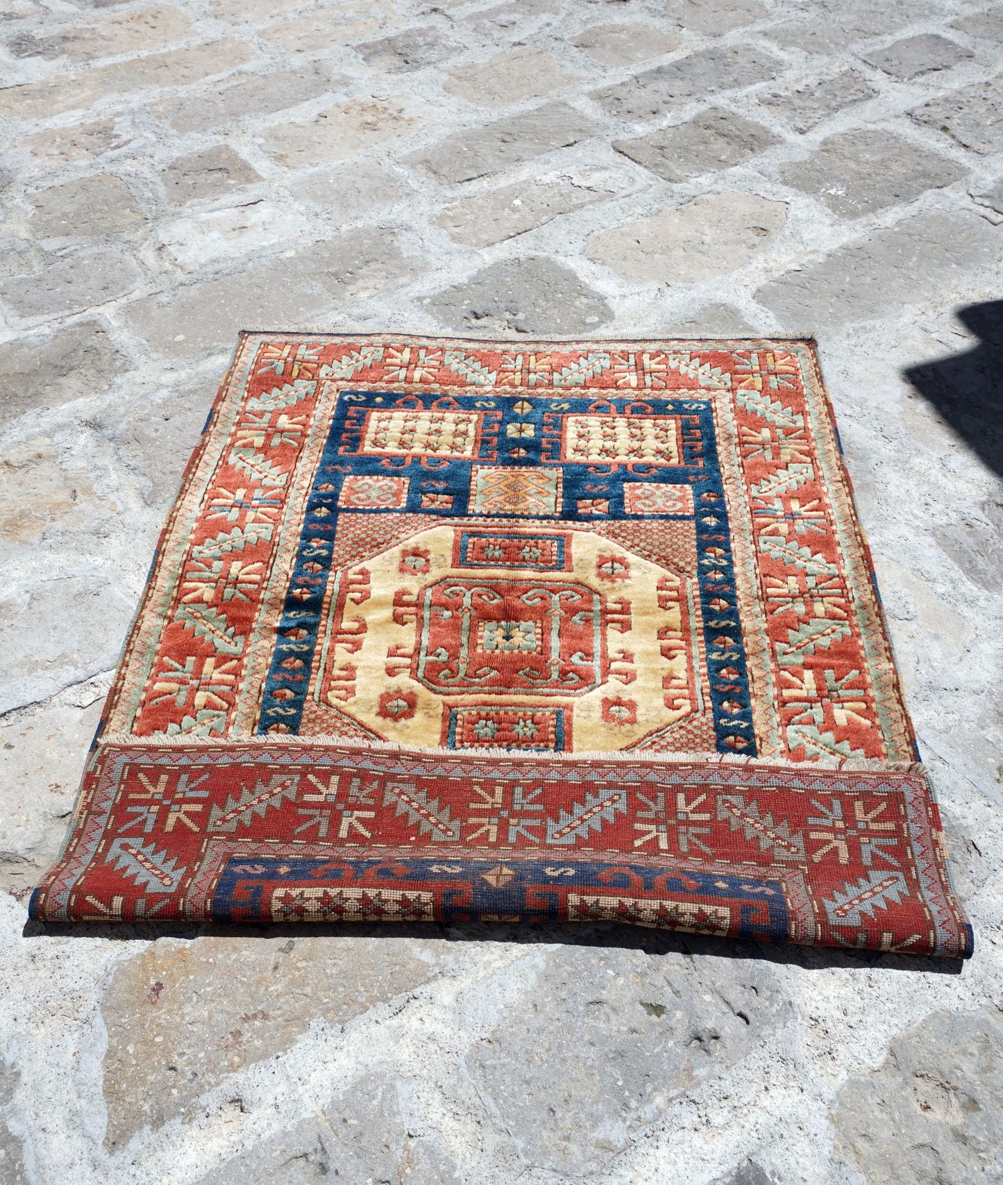 Anatolian Hand Woven Nomadic Yahyali Rug