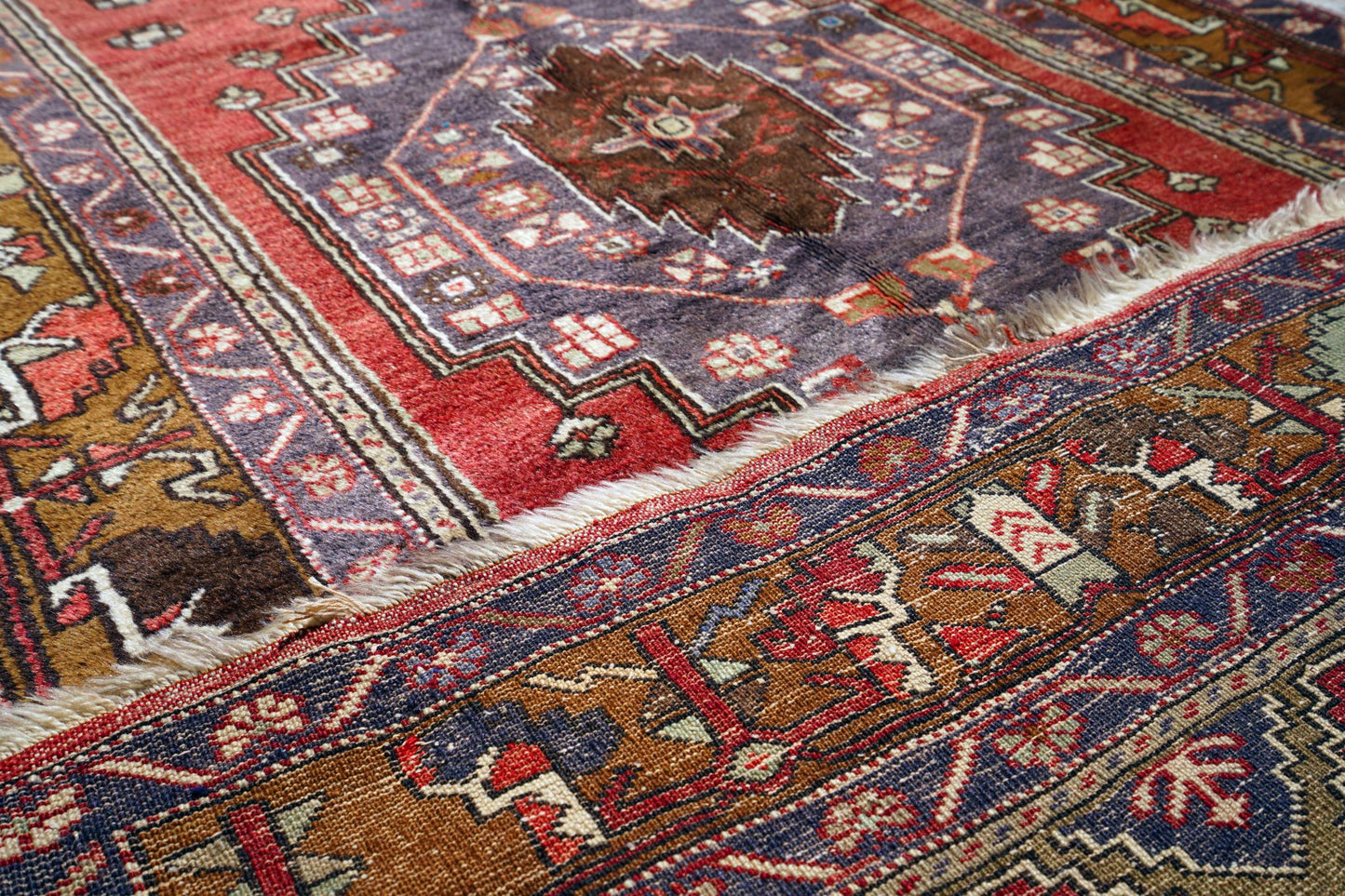 Anatolian Hand Woven Nomadic Yahyali Rug