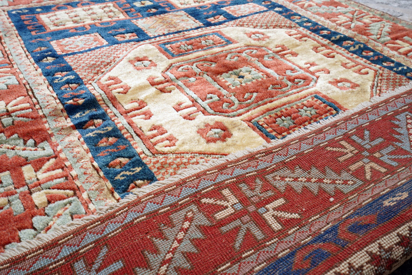 Anatolian Hand Woven Nomadic Yahyali Rug