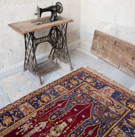 Anatolian Hand Woven Nomadic Dazkiri Rug